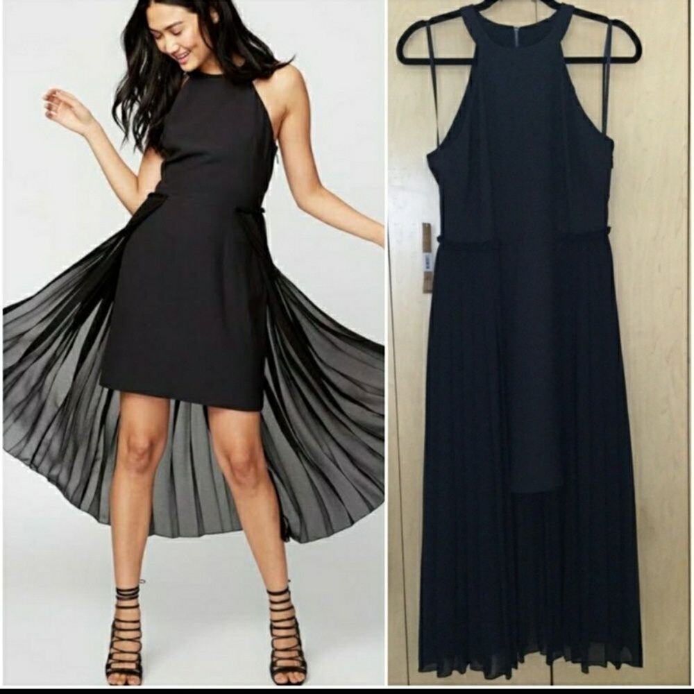 Rachel Rachel Roy Women's Pleated Chiffon Overlay - Picture 2 of 8